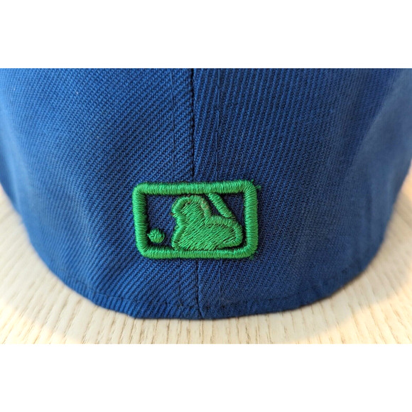 New Era 59Fifty Chicago Cubs Hat Fitted Cap 7-3/8 Rare Colorway Blue Gold Green - Picture 5 of 12